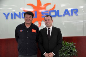 Yingli Solar CEO Liansheng Miao ve Türkiye Müdürü Uğur Kılıç